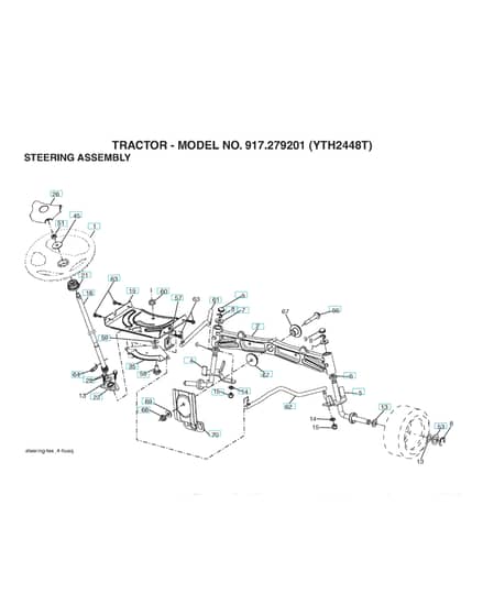 Husqvarna Yth2448 T - Steering