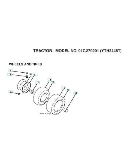 Husqvarna Yth2448 T - Wheels & Tyres