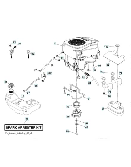 Husqvarna Yth2642Tdf - Engine