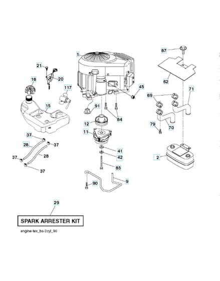 Husqvarna Yth2648Tdf - Engine