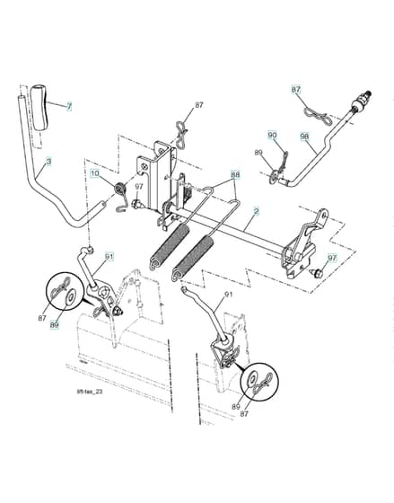 Husqvarna Yth26K54 - Mower Lift Lever