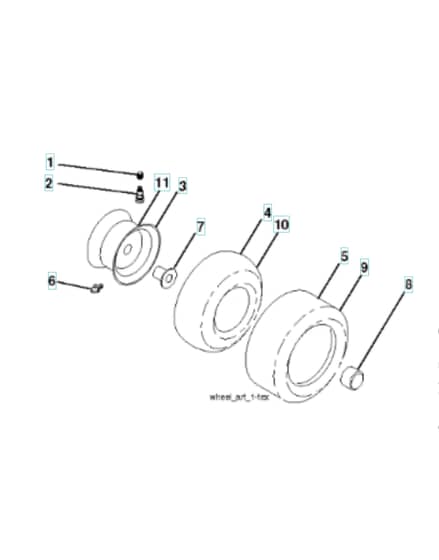 Husqvarna Yth26K54 - Wheels & Tyres