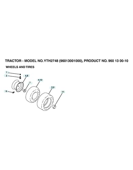 Husqvarna Yth2748 - Wheels & Tyres