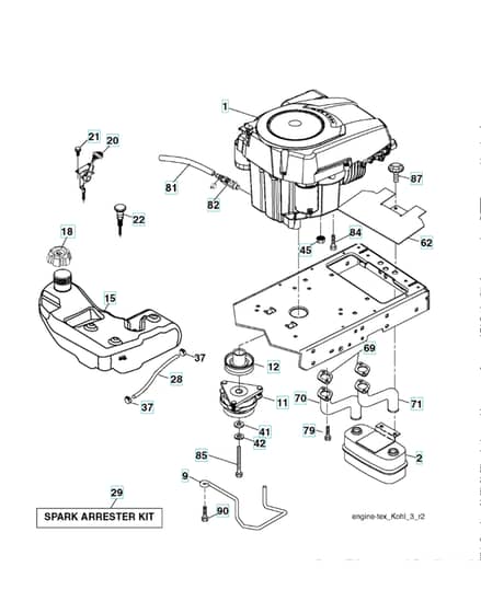 Husqvarna Yth2754 T - Engine