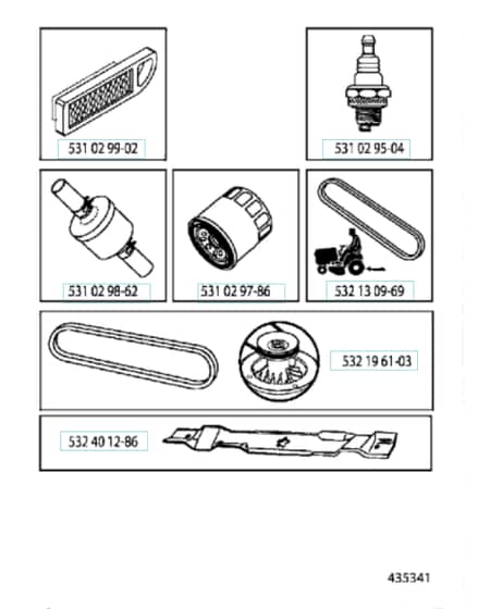 Husqvarna Yth2754 T - Frequently Used Parts