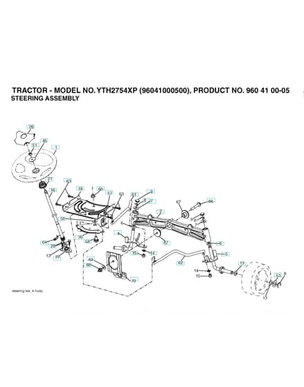 Husqvarna Yth2754 Xp - Steering