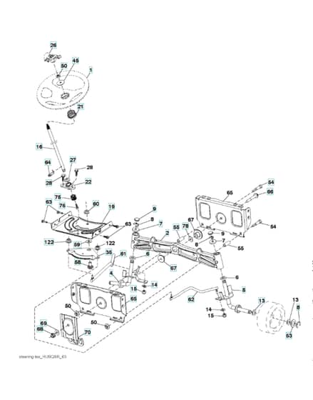 Husqvarna Yth48Xls - Steering