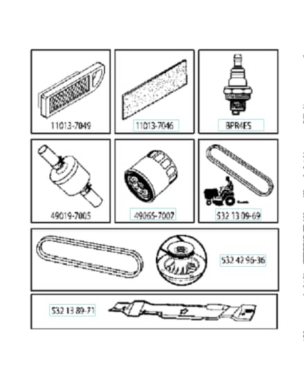 Husqvarna Yth 183T - Frequently Used Parts