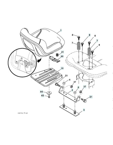 Husqvarna Yth 184T - Seat