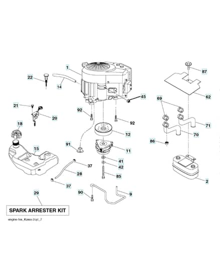 Husqvarna Yth 223T - Engine