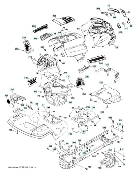 Husqvarna Yth 224Tfi - Chassis & Enclosures