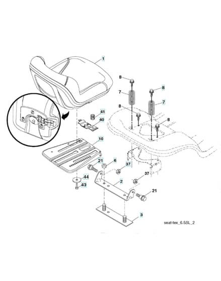 Husqvarna Yth 224Tfi - Seat
