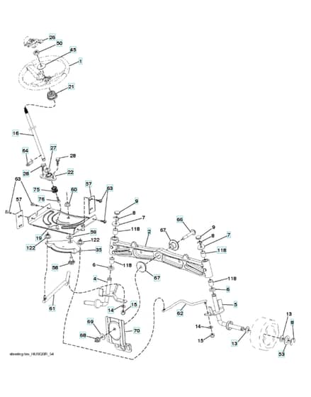 Husqvarna Yth 224Tfi - Steering