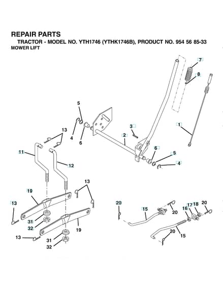 Husqvarna Ythk1746B - Mower Lift & Deck Lift