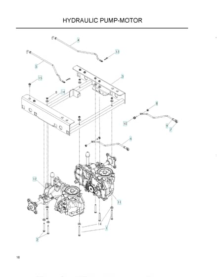 Husqvarna Z16 - Hydraulic Pump