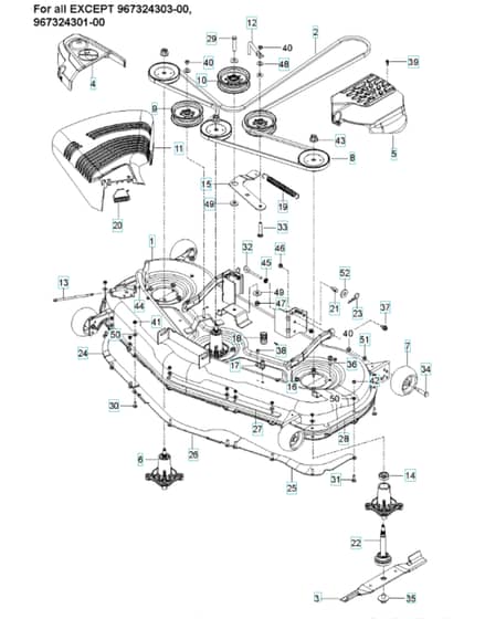 Husqvarna Z254 - Mower Deck & Cutting Deck