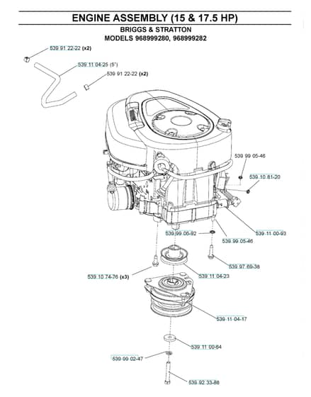 Husqvarna Z4217 Bia - Engine