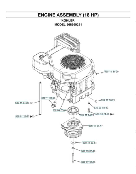 Husqvarna Z4217 Bia - Engine 2