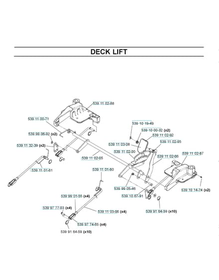 Husqvarna Z4217 Bia - Mower Lift & Deck Lift