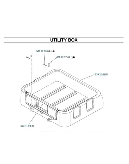 Husqvarna Z4217 Bia - Tray