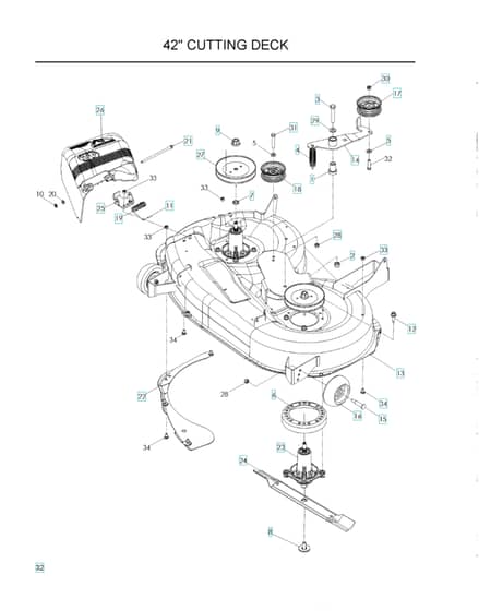 Husqvarna Z4218 - Mower Deck & Cutting Deck