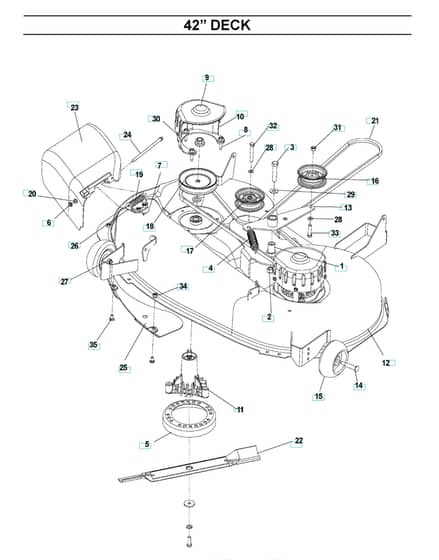 Husqvarna Z4219 - 42" Cutting Deck