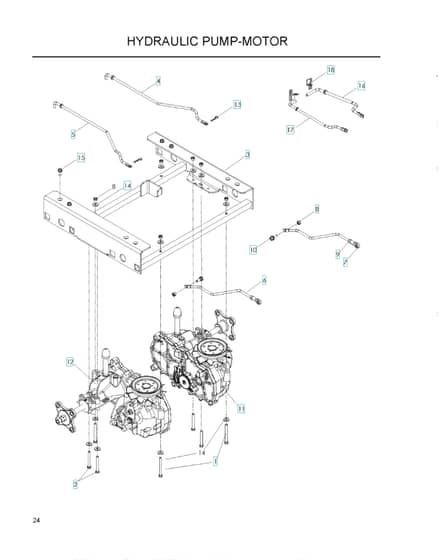 Husqvarna Z4220 - Hydraulic Pump