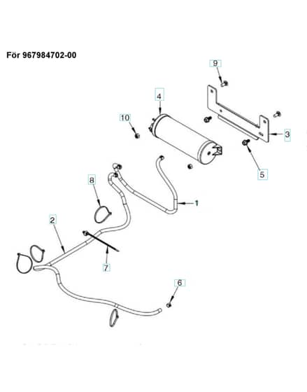 Husqvarna Z454 - Fuel System Vapor Line