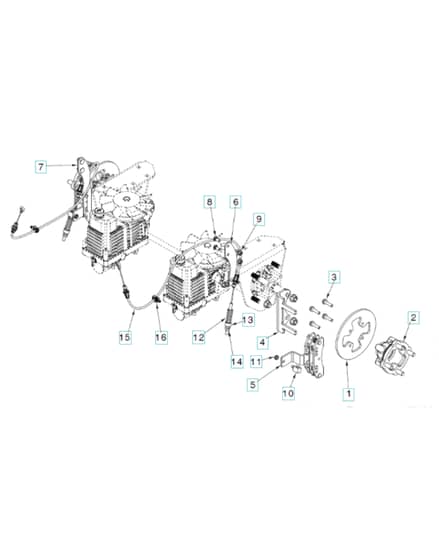 Husqvarna Z454 X - Brake