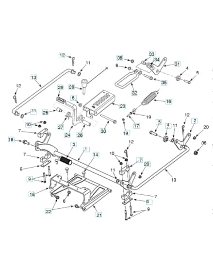 Husqvarna Z454 X - Mower Lift & Deck Lift