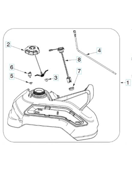 Husqvarna Z460 - Fuel Tank Parts