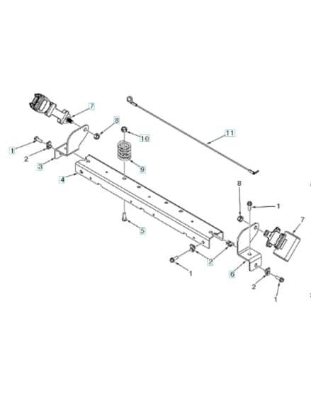 Husqvarna Z460 - Seat Belt & Bracket
