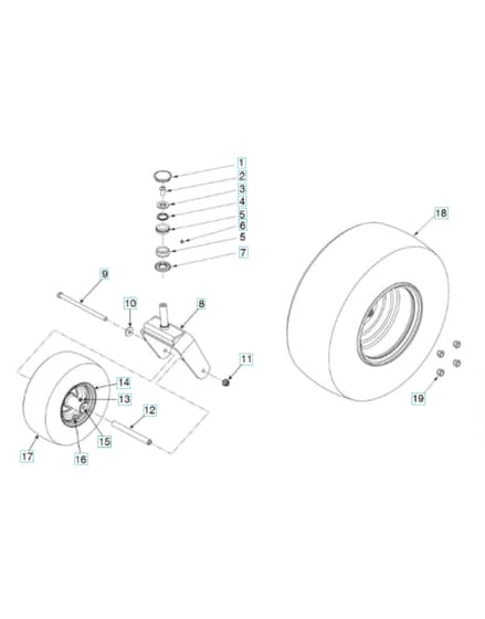 Husqvarna Z460 - Wheels & Tyres