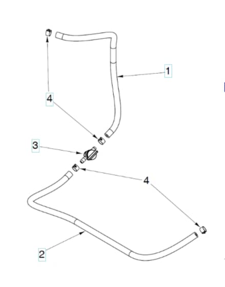 Husqvarna Z460 X - Fuel Line & Valve