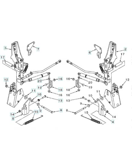 Husqvarna Z460 X - Steering Control Mount