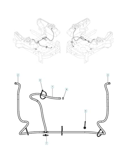 Husqvarna Z460 Xs - Fuel System Vapor Line