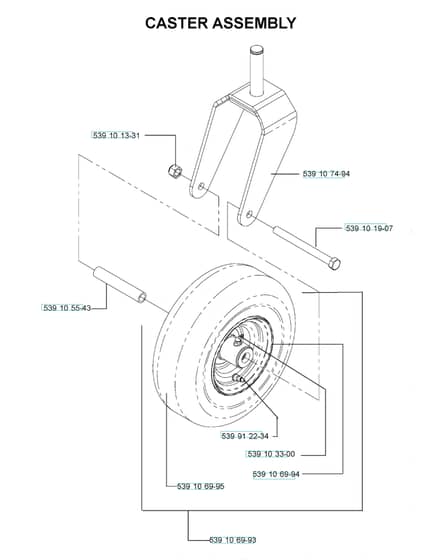 Husqvarna Z4818 Bia - Casters