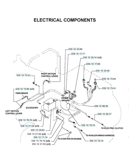 Husqvarna Z4818 Bia - Electrical