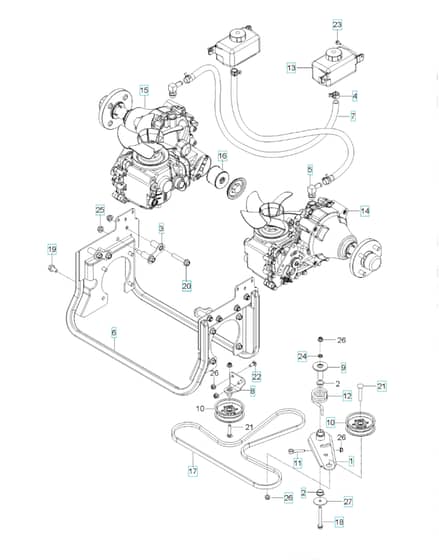 Husqvarna Z554 X - Hydraulic Pump