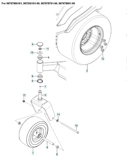 Husqvarna Z554 X - Wheels & Tyres 2