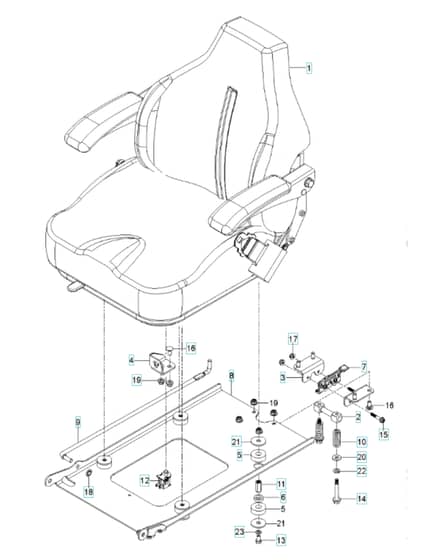 Husqvarna Z560 - Seat