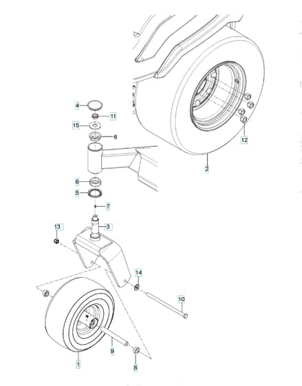 Husqvarna Z560 - Wheels & Tyres