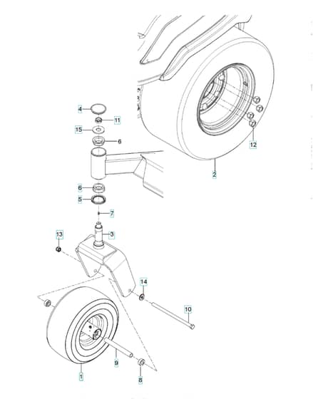 Husqvarna Z572X - Wheels & Tyres