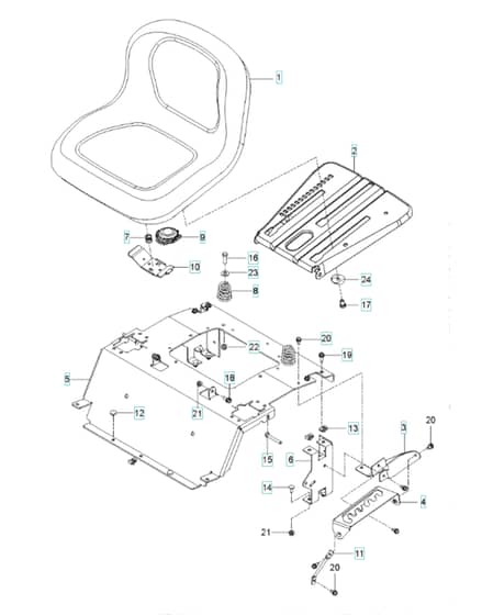 Husqvarna Z 242E - Seat