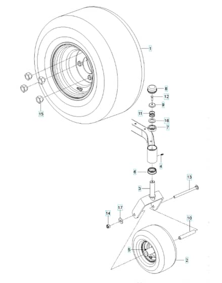 Husqvarna Z 242E - Wheels & Tyres