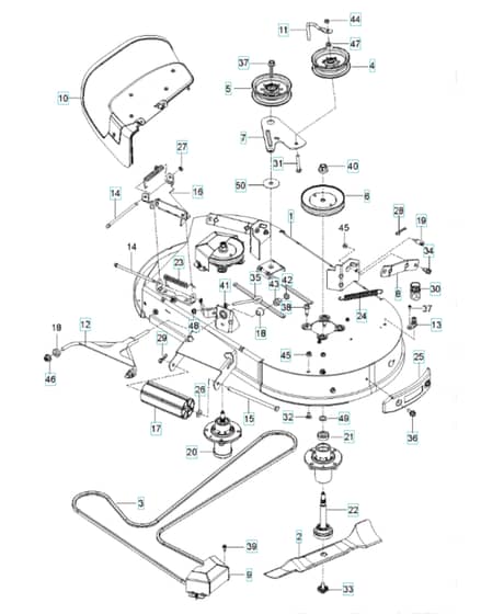 Husqvarna Z 242F - Mower Deck & Cutting Deck