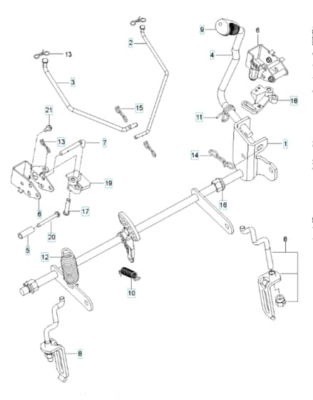 Husqvarna Z 242F - Mower Lift & Deck Lift