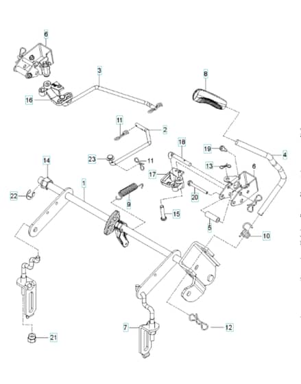 Husqvarna Z 254F - Mower Lift & Deck Lift
