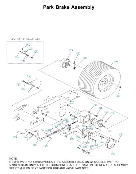 Husqvarna Zth5223Kola - Parking Brake