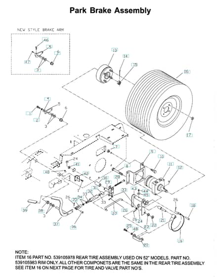Husqvarna Zth6123Koa - Parking Brake